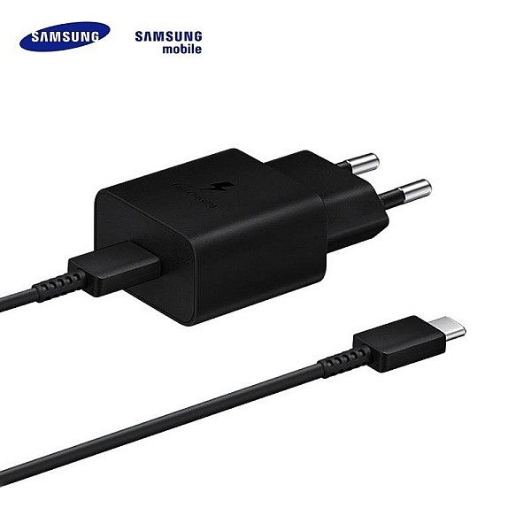 Įkroviklis Samsung EP-TA1510. USB Type C. juoda