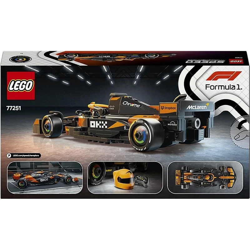LEGO® McLaren F1® Team MCL38 Race Car 77251. 269 vnt. LEGO® McLaren F1® Team MCL38 Race Car 77251. 269 vnt.