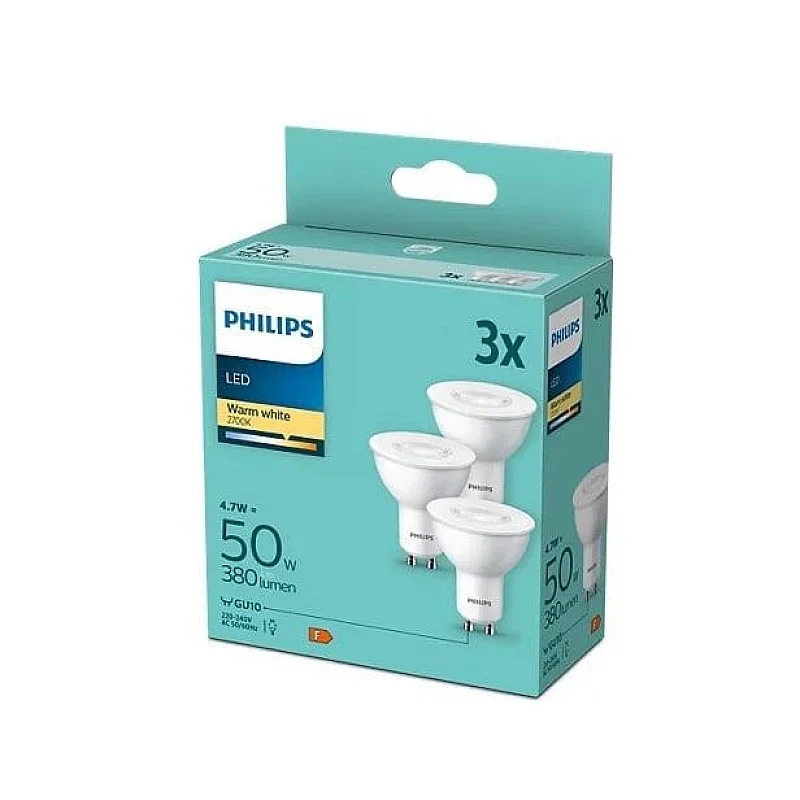 LED GU10 50W 380LM 2700K 3PCS LED GU10 50W 380LM 2700K 3PCS