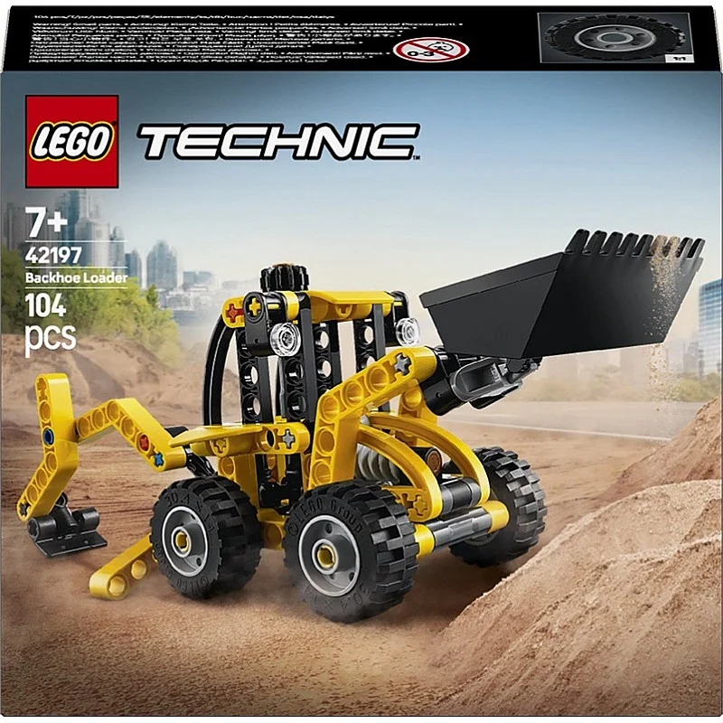Konstruktorius LEGO® Technic Backhoe Loader 42197. 104 vnt.