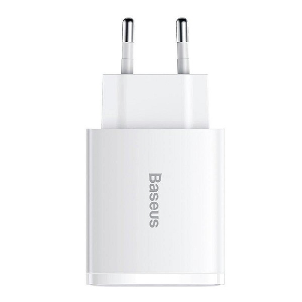 CHARGER 2XUSB-A + USB-C 30W WHITE