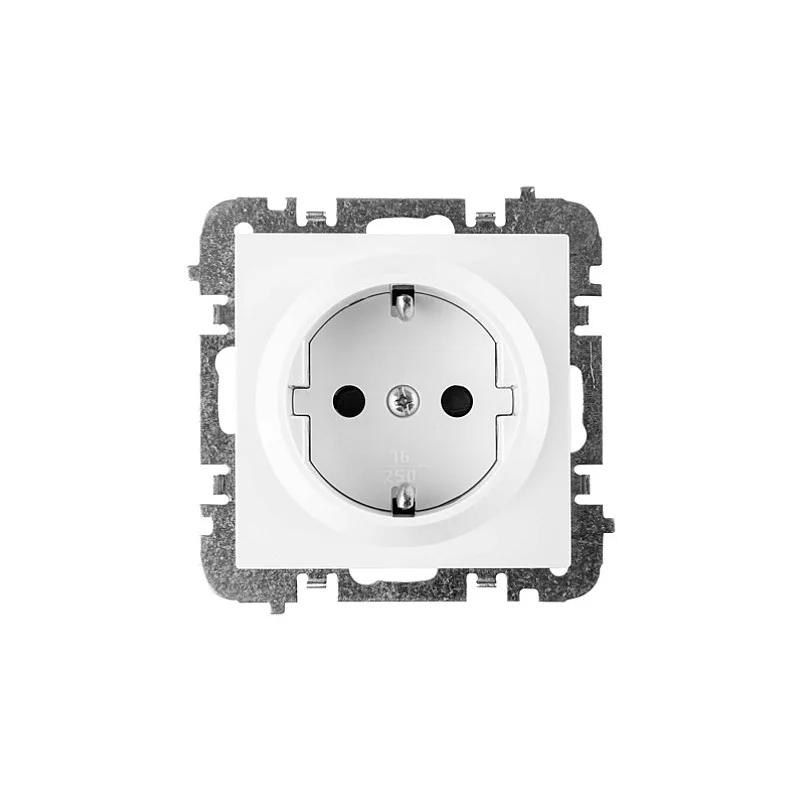 Kištukinis lizdas ELEKTRO-PLAST VESTRA su įž.. baltos spalv.