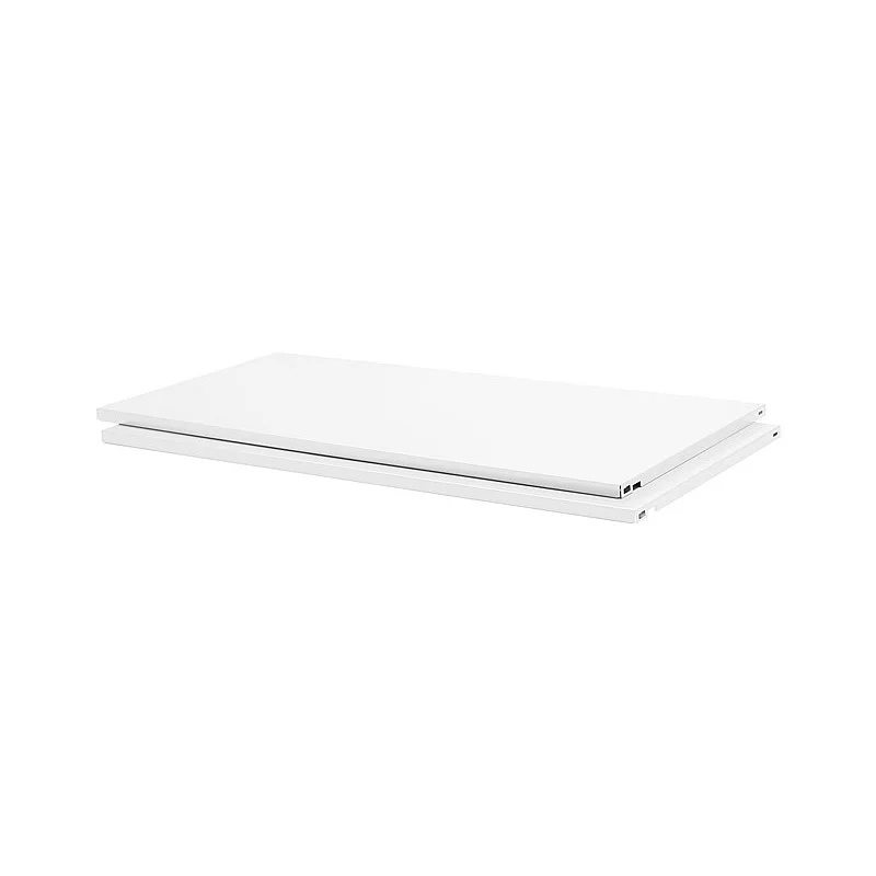 SHELF STEELBOARD 2PCS 800X400 MM WHITE