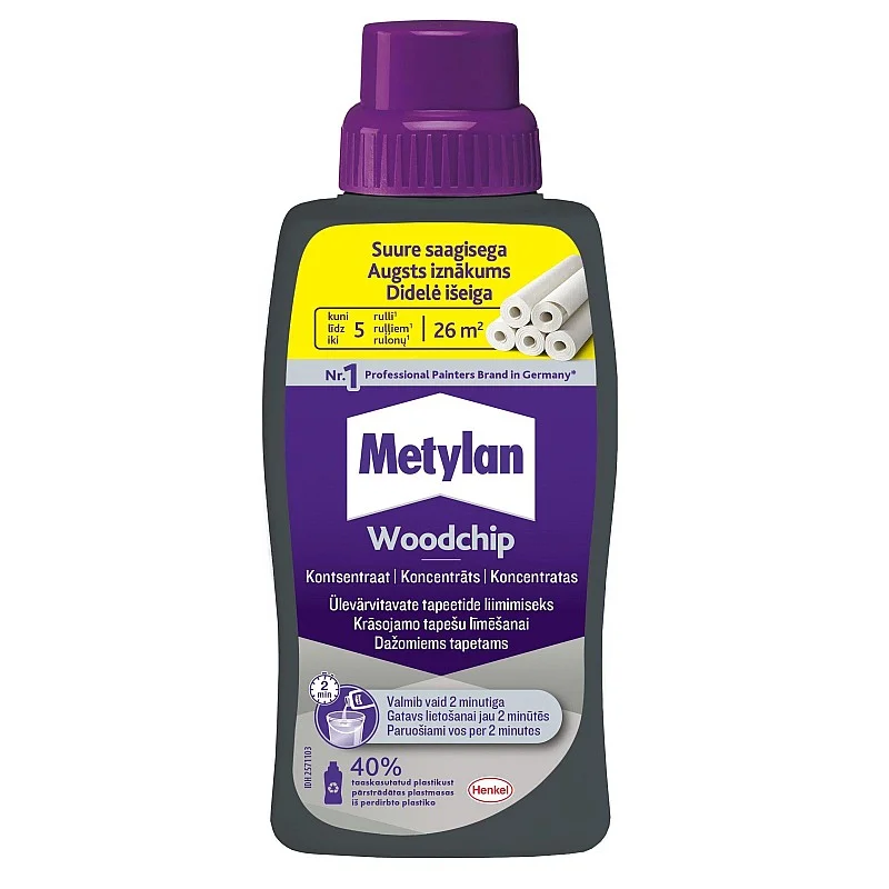 WALLPAPER GLUE WOODCHIP LIQUID CONC 500G
