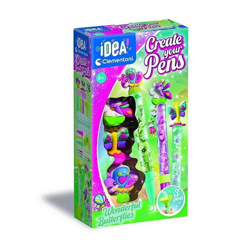 TOY CREATIVE KIT PENS BUTTERFLY 18873