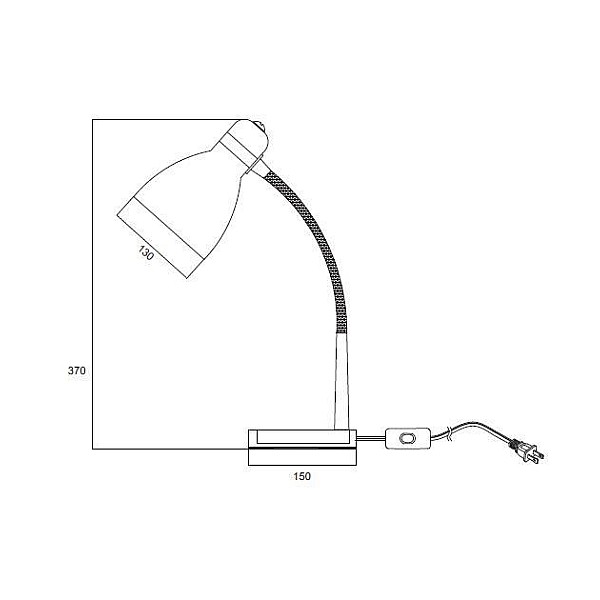 TABLE LAMP TIMBER E27 MT29988-1 BLACK