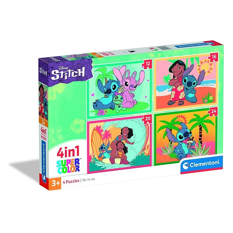 TOY PUZZLE 4IN1 STITCH 21745