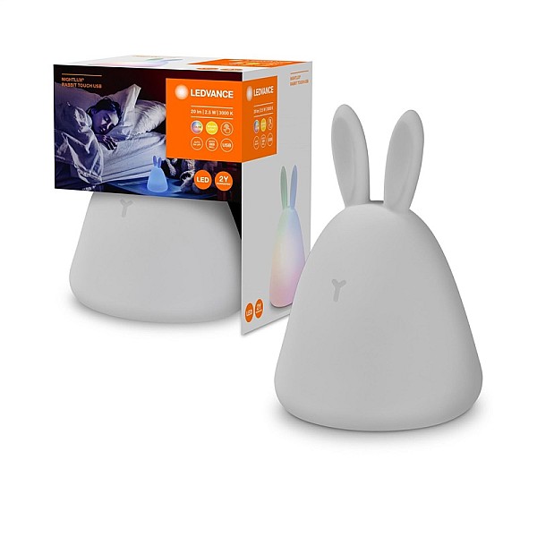 NIGHT LIGHT NIGHTLUXRABBIT RGB USB WH