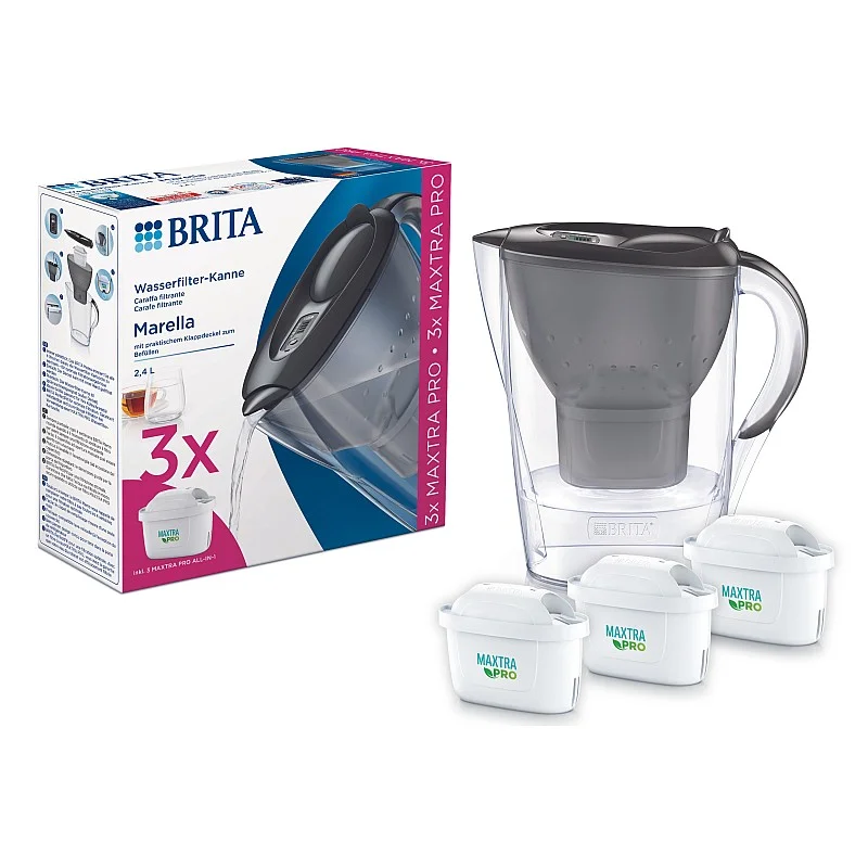 Vandens filtravimo indas Brita. 2.4 l. pilka