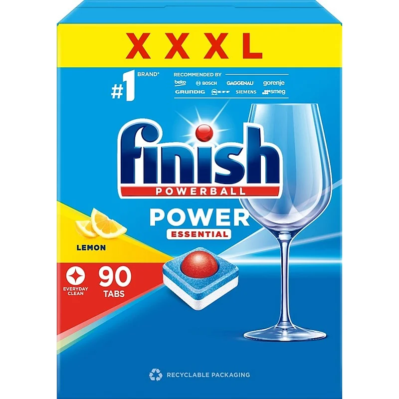 Tabletes trauku mazgājam maš Finish Power Essential. 90 gab.