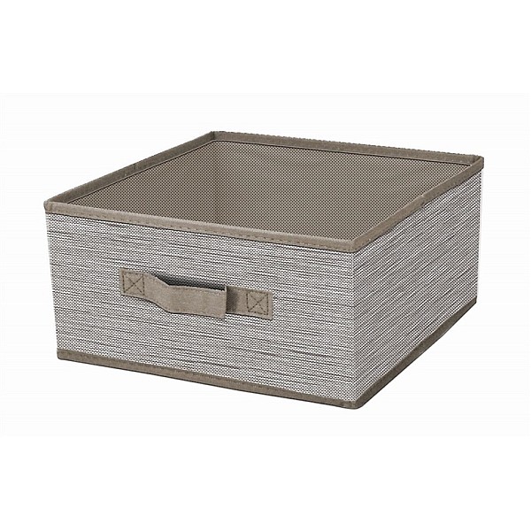 BOXSTORAGE 30X30X15 CM GREY TEXTILE