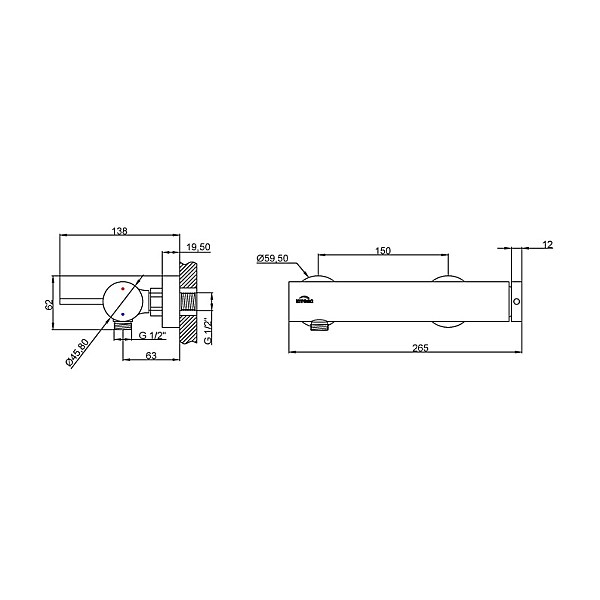 MIXER SHOWER KAWALA BLACK