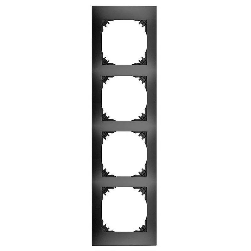 Keturvietis rėmelis ELEKTRO-PLAST VESTRA. juodos spalvos