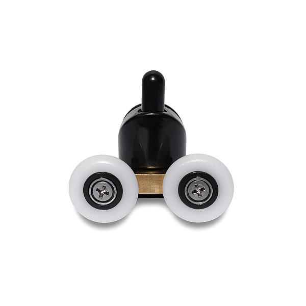 DOUBLE UPPER ROLLERS 23MM BLACK 2PCS