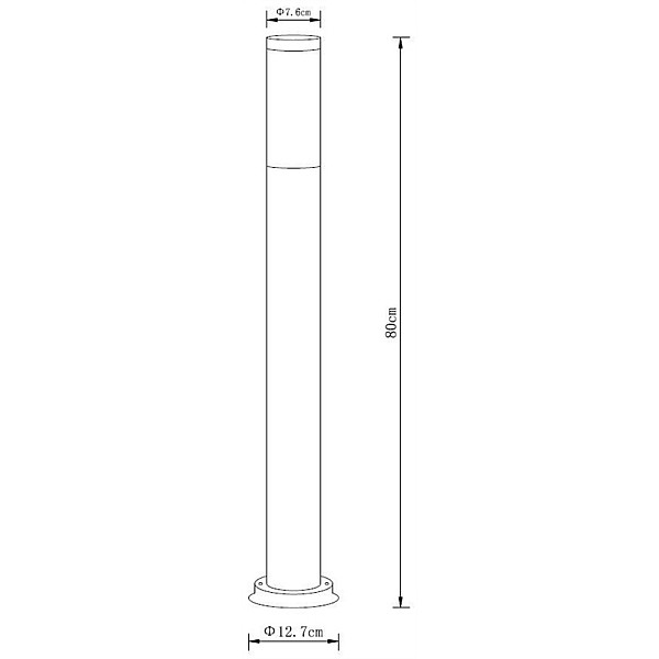 Lampa Domoletti Monteo DH022-800. 23W. E27. IP44. antracīta