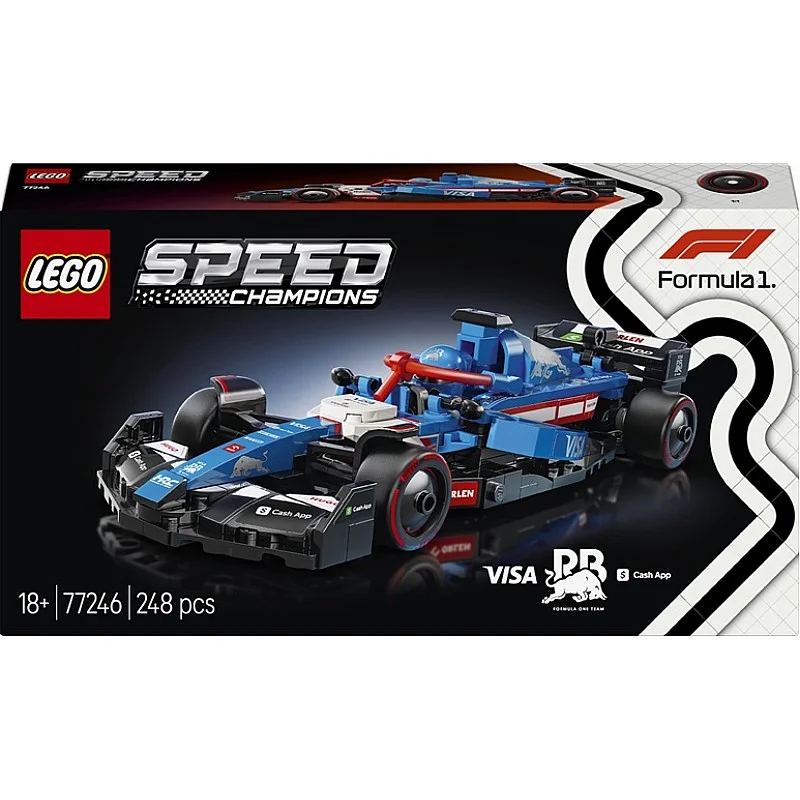 LEGO® Visa Cash App RB VCARB 01 F1® Race Car 77246. 248 vnt.
