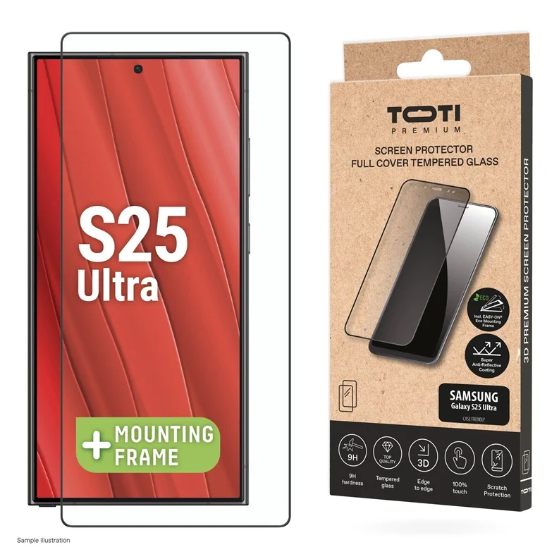 Tālruņa ekrāna aizsargstikls Toti Galaxy S25 Ultra. 9H. 6.9 Tālruņa ekrāna aizsargstikls Toti Galaxy S25 Ultra. 9H. 6.9