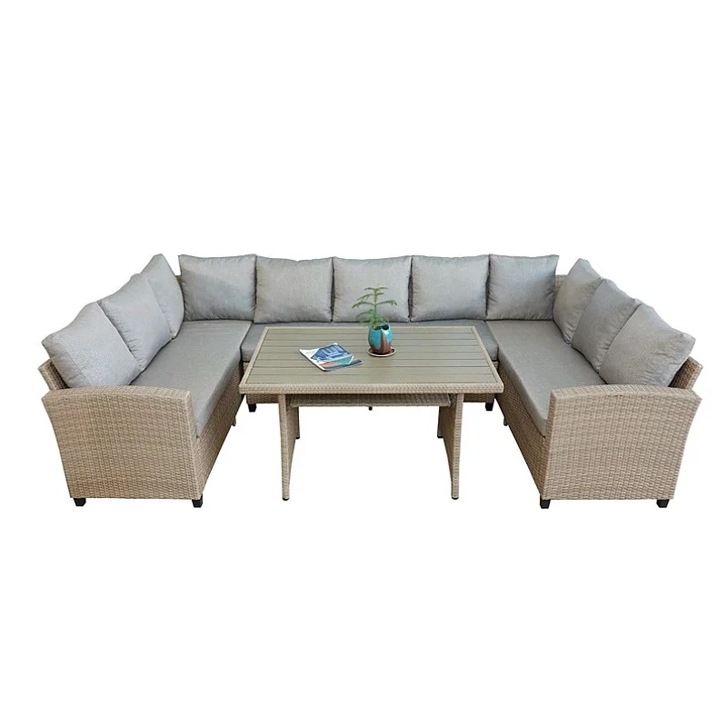 SET OF FURNITURE CORNER SOFA + TABLE