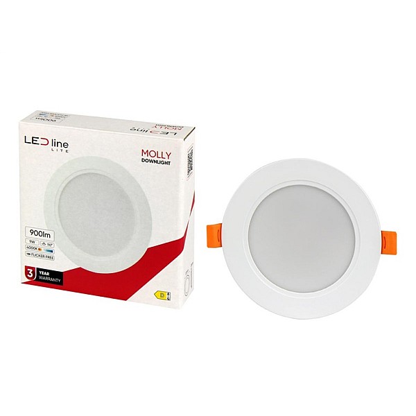 RECESSED LED LIGHT MOLLY 40K 9W 900LM