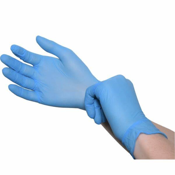 NITRILE GLOVES POWDER FREE S 100PCS