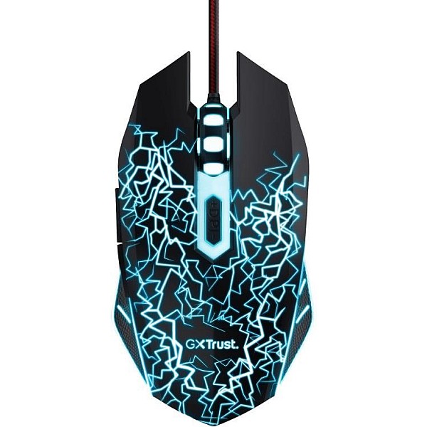 Žaidimų pelė Trust GXT Gaming Mouse and Mousepad. juoda