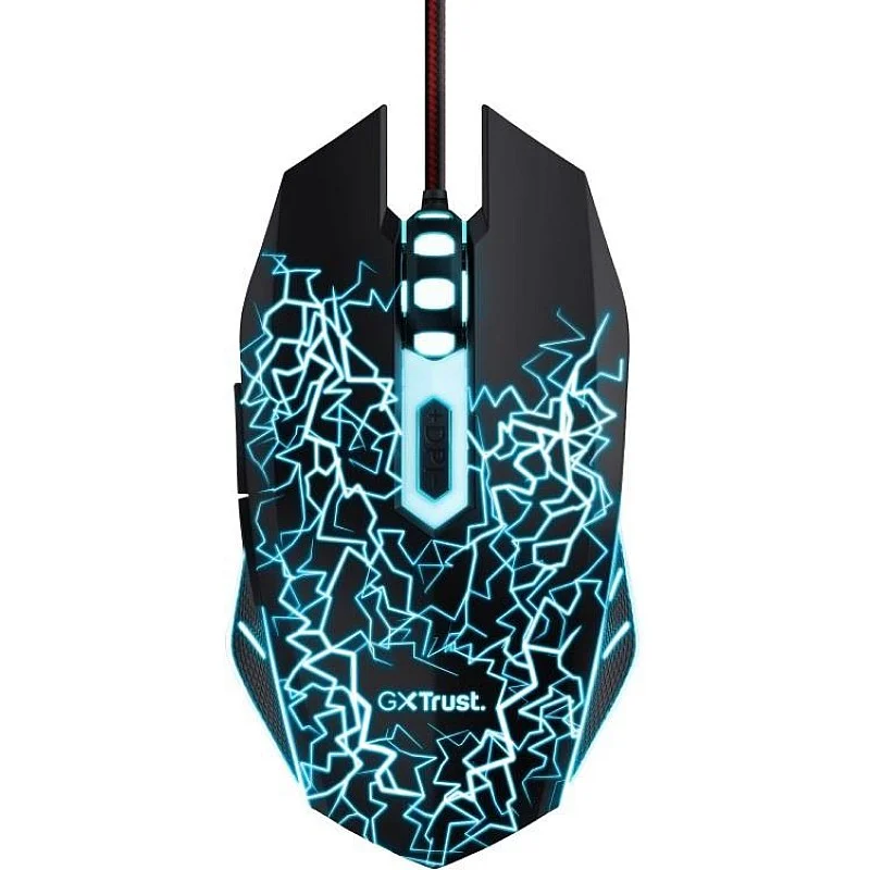 Spēļu pele Trust GXT Gaming Mouse and Mousepad. melna Spēļu pele Trust GXT Gaming Mouse and Mousepad. melna