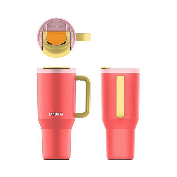 THERMO CUP RIO W STRAW PINK PAPAYA 950ML