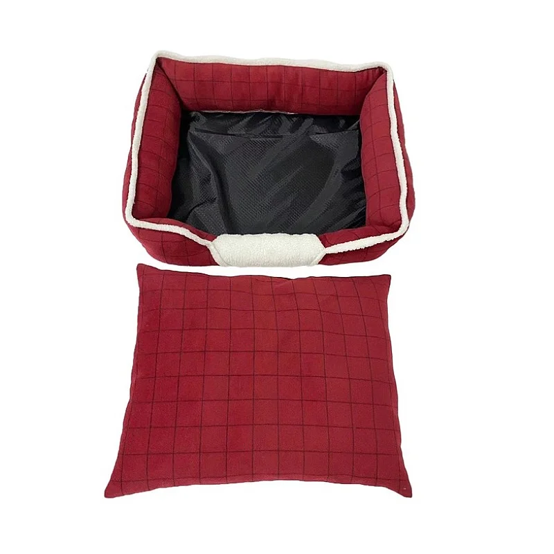 PET BED RED 217300 68X56X18CM