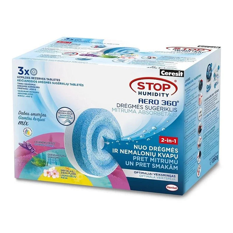 Drėgmės rinktuvo tabletės Ceresit. 1350 g