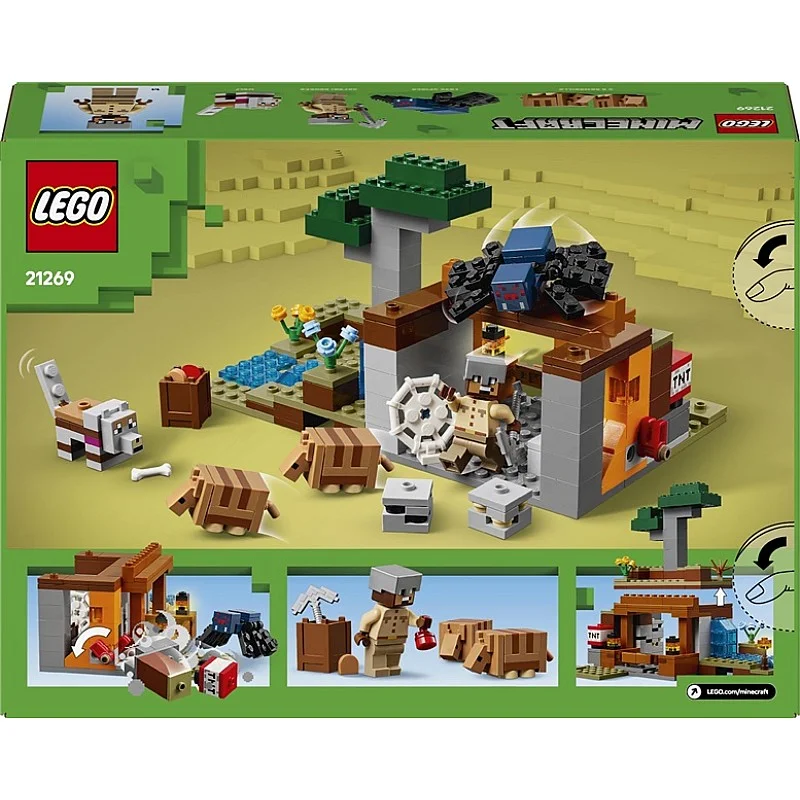 LEGO® Minecraft The Armadillo Mine Expedition. 247 vnt. LEGO® Minecraft The Armadillo Mine Expedition. 247 vnt.
