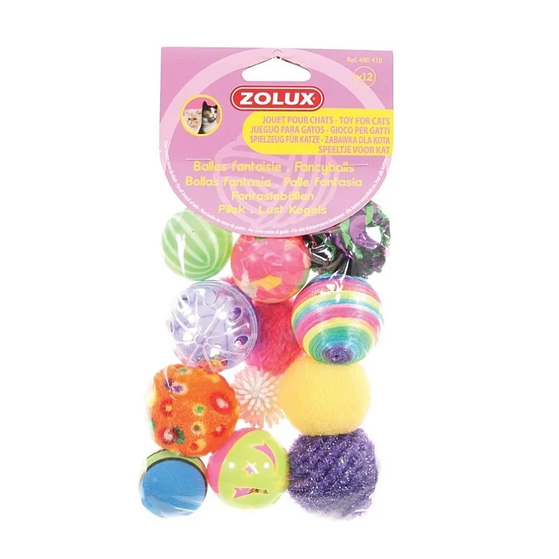 Bumbiņas Zolux CAT TOY. daudzkrāsains
