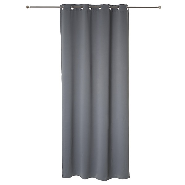 BLACKOUT GREY CURTAIN 140X260 N