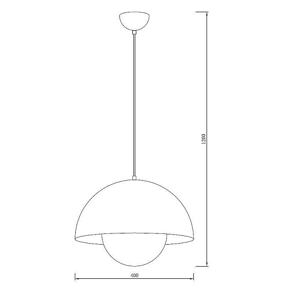 PENDANT LIGHT VAN D40 E27 BLACK