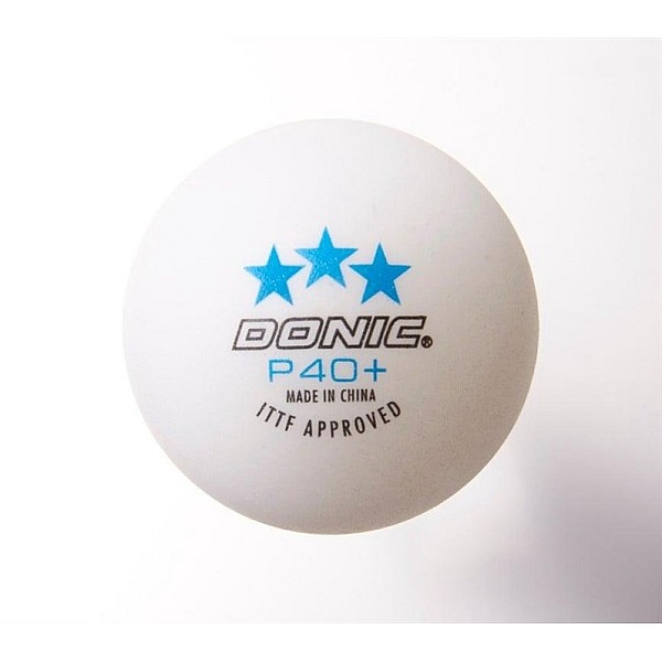 TABLE TENNIS BALL DONIC P40+ 3STAR 3PCS