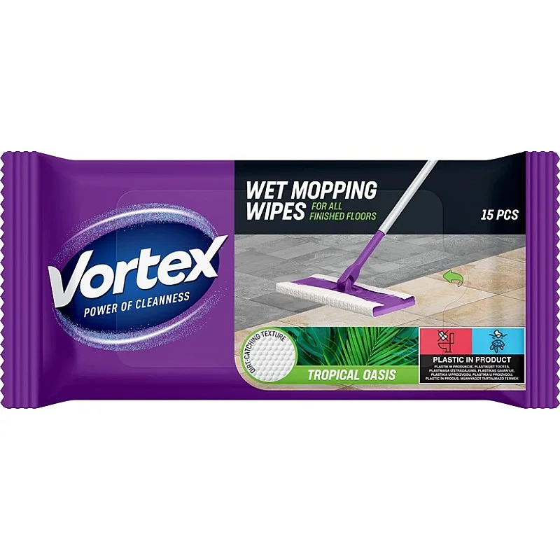MOPWIPES  VORTEXWET TROPICAL OASIS 15PCS