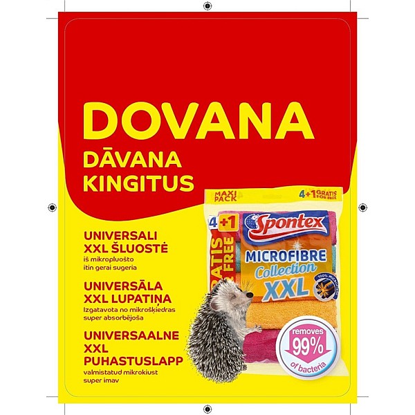 Grīdas mazgāšanas komplekts Spontex. zila. 4 l