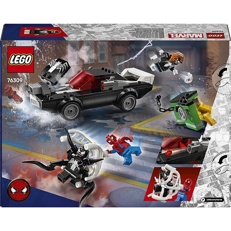 LEGO® Marvel Spider-Man vs. Venom Muscle Car. 254 vnt. LEGO® Marvel Spider-Man vs. Venom Muscle Car. 254 vnt.