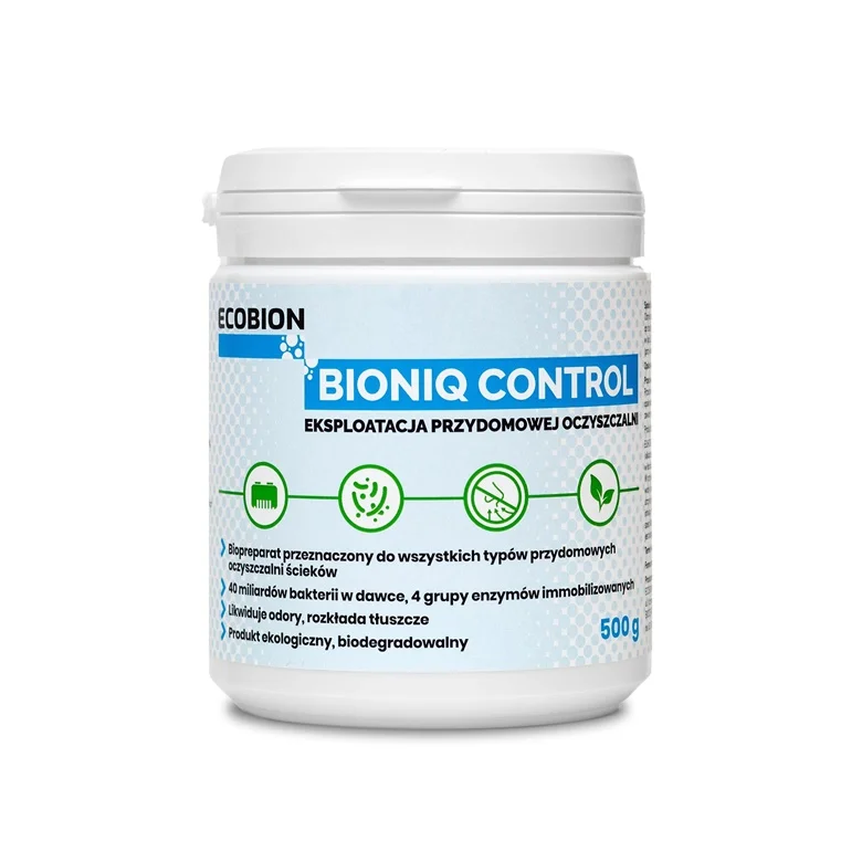 Biopreparāts tīrīšanas ierīcēm Ecobion BioniQ Control 0.5 kg