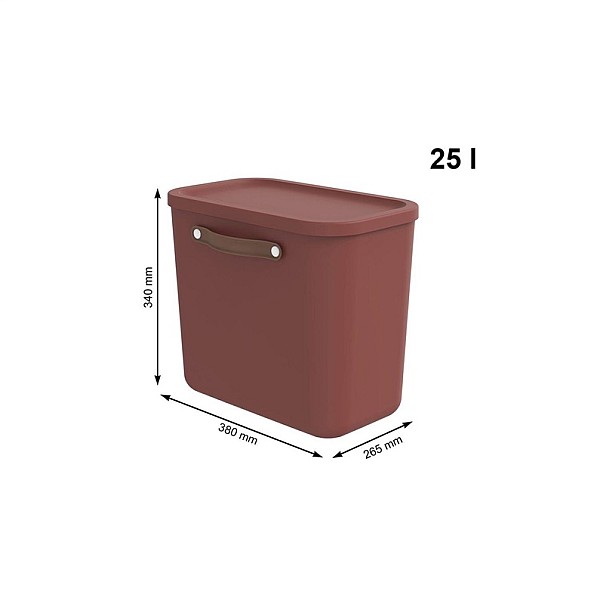 BOXSTORAGE 25L MALOJA BRICK RED