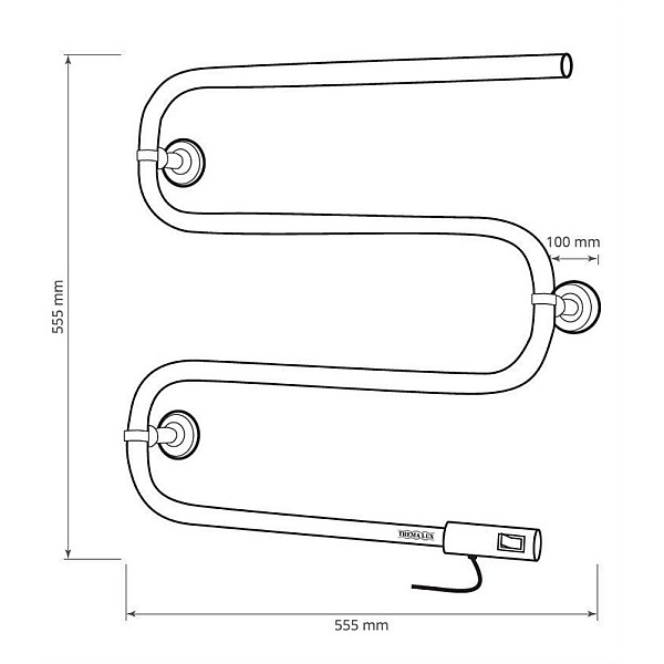 ELECTRIC TOWEL DRYER BK-107-80W WHITE