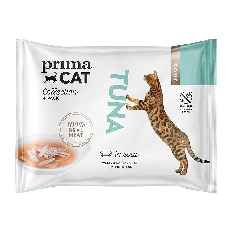 PRIMACAT SOUP TUNA 4X40GR