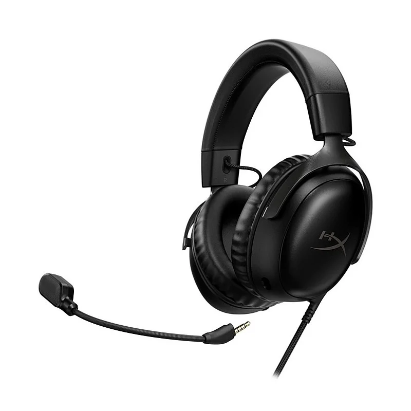 Vadu spēļu austiņas HyperX Cloud III. melna Vadu spēļu austiņas HyperX Cloud III. melna