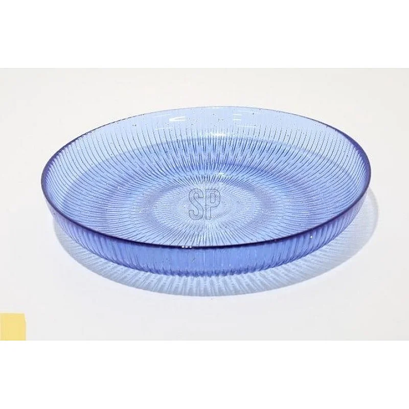 BOWL GLASS 24CM NAVY BLUE CLR