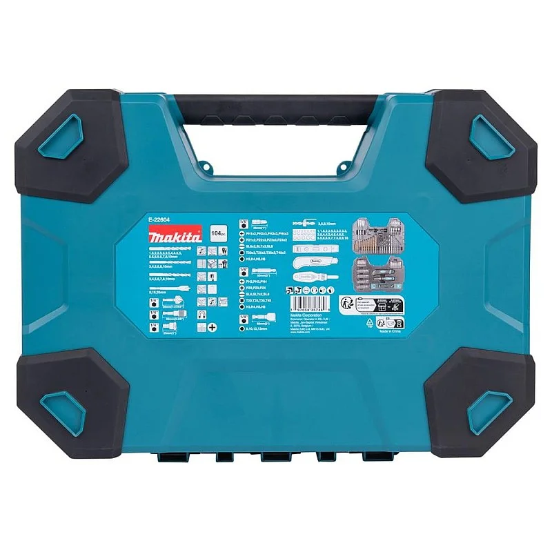 Skrūvgriežu uzgaļu un urbju komplekts Makita 104 gab.