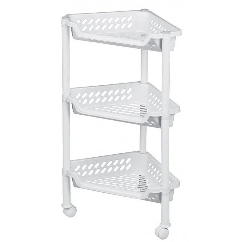 Plast Team Triangular Trolley With 3 Baskets 38.5x26x15/6...