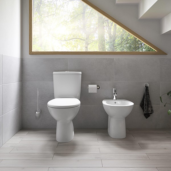 TOILET STANDING EUROLINE-N WITH COVER WH