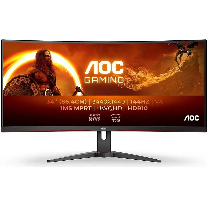 Monitors AOC CU34G2XP/BK. 34". 1 ms Monitors AOC CU34G2XP/BK. 34". 1 ms