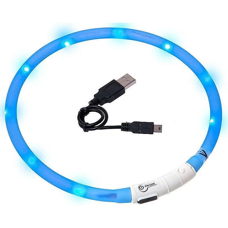 Kaklasiksna Karlie Flamingo. zila/balta. 700 mm x 16 mm