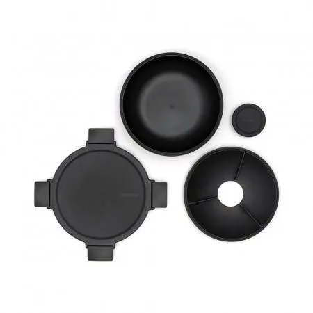 SALAD BOWL MAKE&TAKE 1.3L DARK GREY