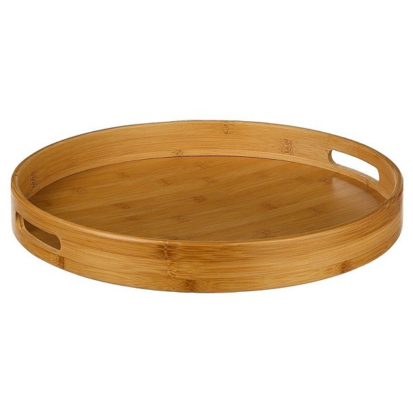 TRAY ROUND BAMBOO 40CM